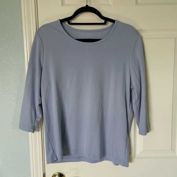 Blair Cotton-Poly 3/4 Sleeve Scoop Tee - Picture 1 of 6